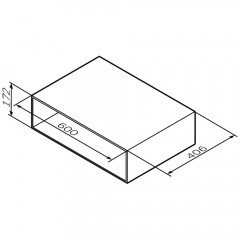 Полка Am.Pm Gem 60 M90OHX0600WG