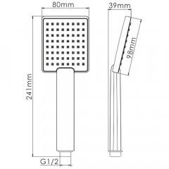 Ручной душ WasserKRAFT A141