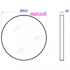 Зеркало Aqwella RM 60 RM0206W