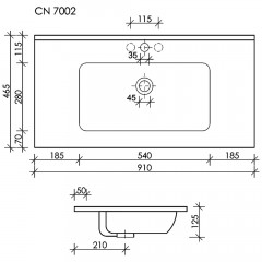 Раковина Ceramica Nova Element CN7002