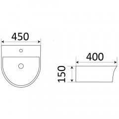 Раковина CeramaLux 78370A