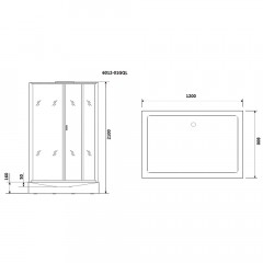 Душевая кабина Niagara Premium NG-6012GQL