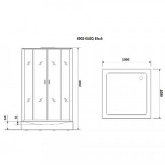 Душевая кабина Niagara Premium NG-6902GQ-black