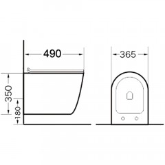 Инсталляция Grohe Rapid SL 38721001 + унитаз Grossman GR-4455 безободковый с сиденьем