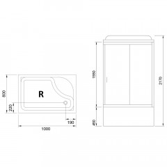 Душевая кабина Royal Bath RB8100BP2-M R