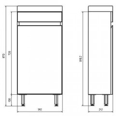 Тумба под раковину ASB-Mebel Бари 40