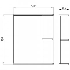 Зеркало ASB-Mebel Орхидея 60