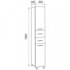 Пенал Emmy Рокард 30 L rok30penA-l