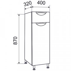 Полупенал Emmy Милли 40 R ppmel40-r