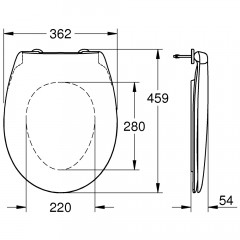 Инсталляция с унитазом Grohe Bau Ceramic 39586000