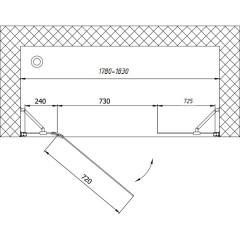 Душевая дверь Vegas-Glass AFP-F 180 09 R03 L