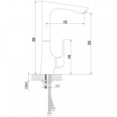 Смеситель для кухни Lemark Unit LM4505C