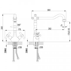 Смеситель для кухни Lemark Standard LM2109C