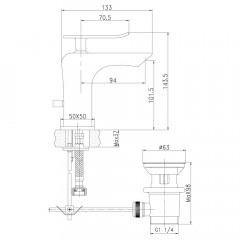 Смеситель для раковины Lemark Contest LM5806CW