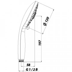 Ручной душ Lemark LM0315C