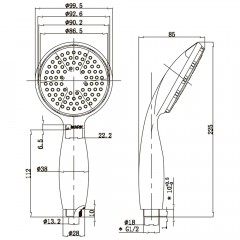 Ручной душ Lemark LM8001C