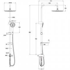 Душевой гарнитур Lemark LM8809C