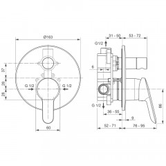 Набор для ванной комнаты Ideal Standard Alpha BD003AA