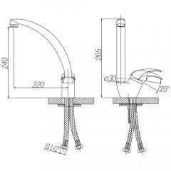 Смеситель для кухни Paulmark Holstein Ho212012-310