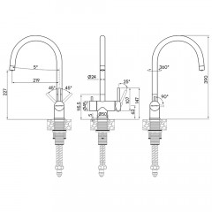 Смеситель для кухни Paulmark Heller He213218-418