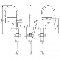 Смеситель для кухни Paulmark Magneto Ma213118-401