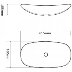 Раковина накладная SantiLine SL-1025MB