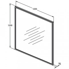 Зеркало Ideal Standard Conca T3968BH