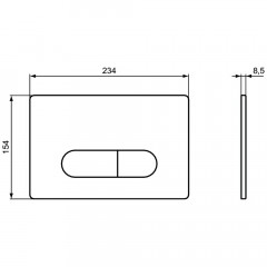 Клавиша смыва Ideal Standard Oleas R0115A6