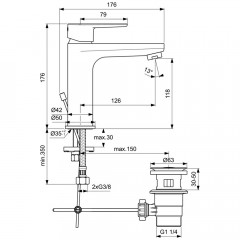 Смеситель для раковины Ideal Standard Cerafine BC496AA