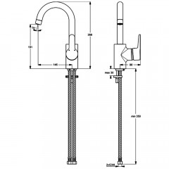 Смеситель для раковины Ideal Standard Connect Blue B9933AA