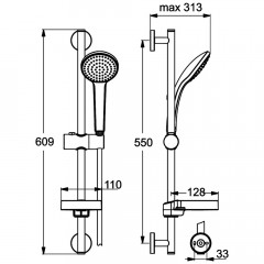 Душевой гарнитур Ideal Standard IdealRain B9412AA