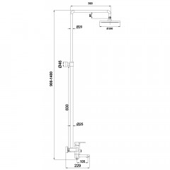 Душевая система Timo Beverly SX-1060/00 (3010)