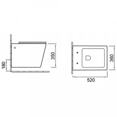 Инсталляция Grohe Rapid SL 38772001 + унитаз SantiLine SL-5007MR безободковый с сиденьем