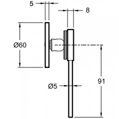 Рычаг управления для смесителя Jacob Delafon Grands Boulevards E25403-4A-CP