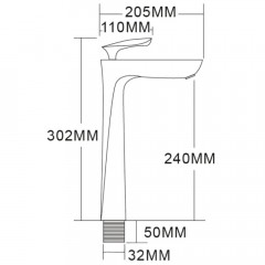 Смеситель для раковины Felice 9025 cromo