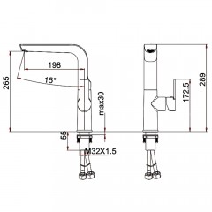 Смеситель для кухни Gerhans K80 K14080A