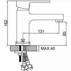 Смеситель для раковины Ledeme H30 L1030