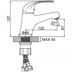 Смеситель для раковины Ledeme H35 L1035