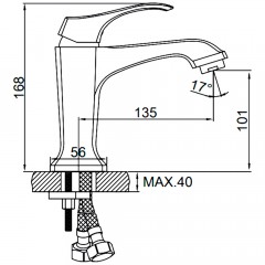 Смеситель для раковины Ledeme H42 L1042