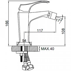 Смеситель для биде Ledeme H42 L5042