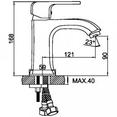 Смеситель для раковины Ledeme H44 L1044