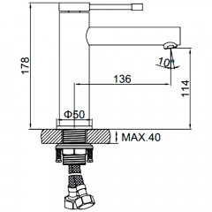 Смеситель для раковины Ledeme H47 L1047