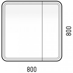 Зеркало-шкаф Corozo Алабама 80/С SD-00000902