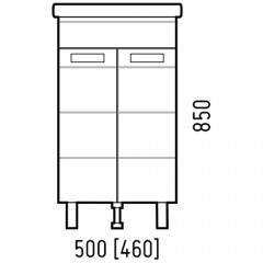 Тумба под раковину Corozo Денвер 50 SD-00000529