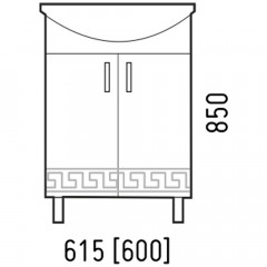 Тумба под раковину Corozo Олимп 60 SD-00000692