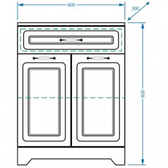 Комод Stella Polar Кармела 60 ольха белая SP-00000190