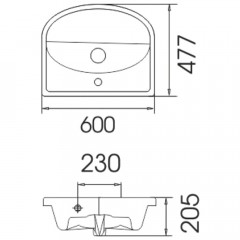 Тумба с раковиной Stella Polar Концепт 60 Эко