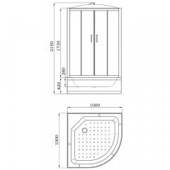 Душевая кабина Parly EB102P