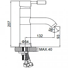 Смеситель для раковины Ledeme H52 L1052