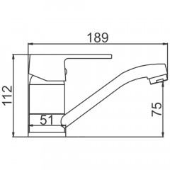 Смеситель для кухни Ledeme H55 L4555